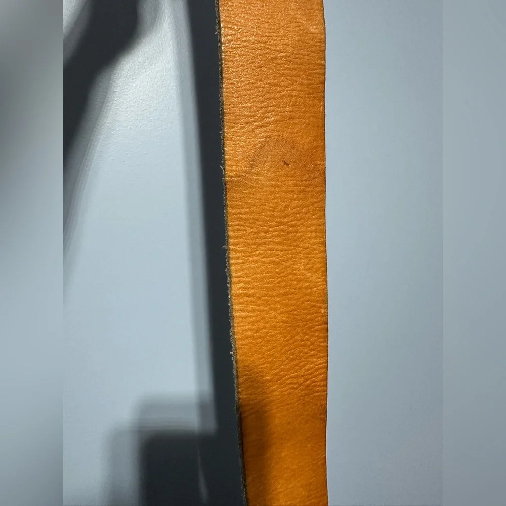 Vintage Style Brown Leather Belt with Ornate Buckle - Picture 7 of 9